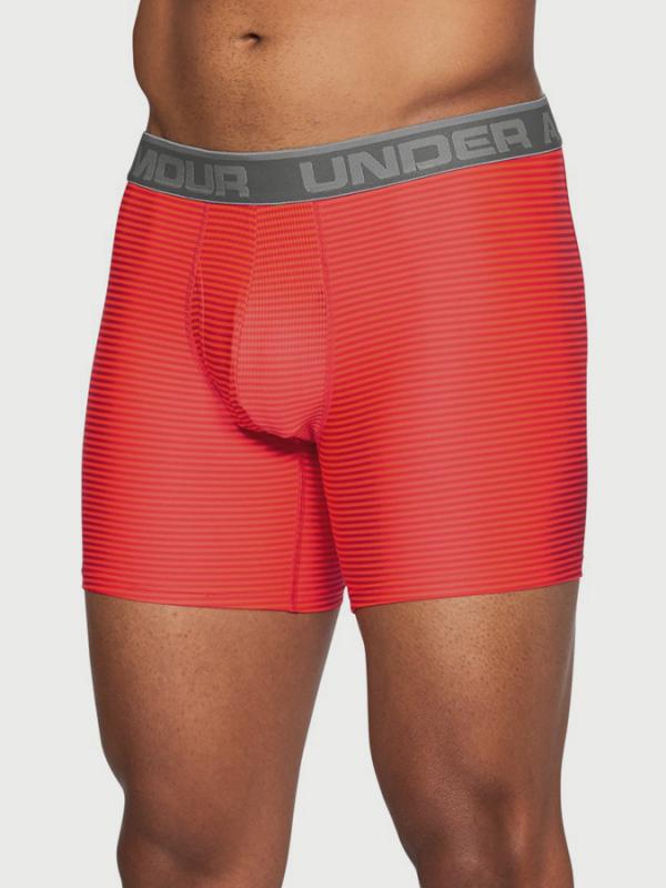 Boxerky Under Armour Original 6In 2 Pack Novlty Červená