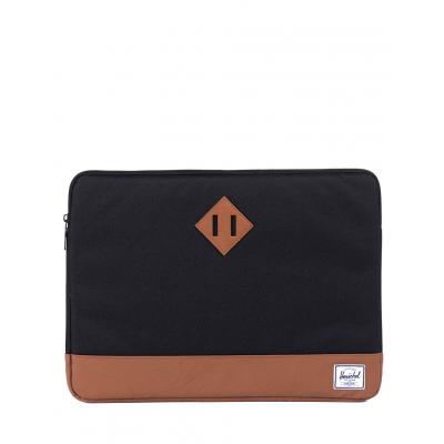 Herschel Supply Heritage Sleeve for 15 inch Macbook Black / Tan Synthetic Leather