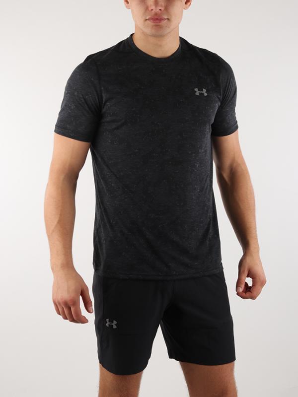 Tričko Under Armour Threadborne Ftd Printed SS Černá