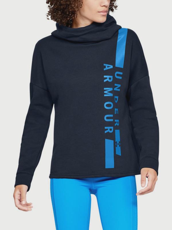 Mikina Under Armour Rival Fleece Po Hoodie Wm Modrá