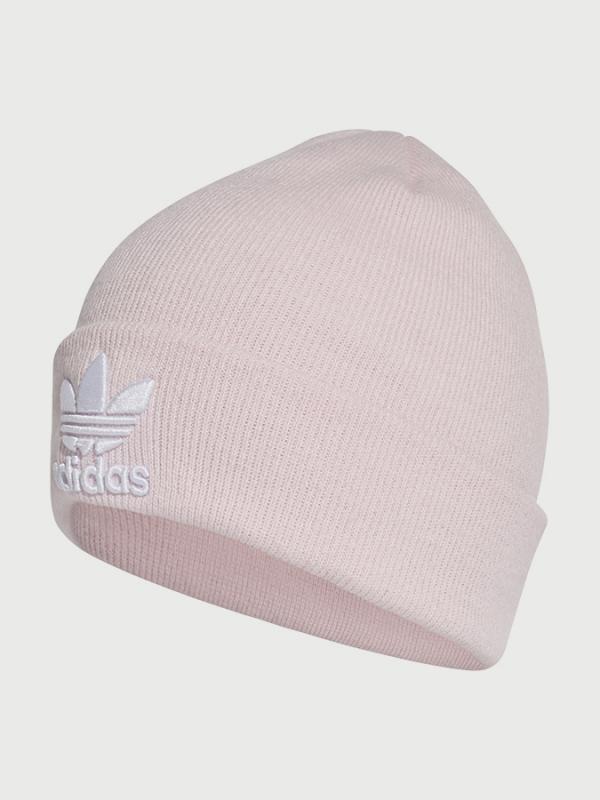 Čepice adidas Originals Trefoil Beanie Růžová