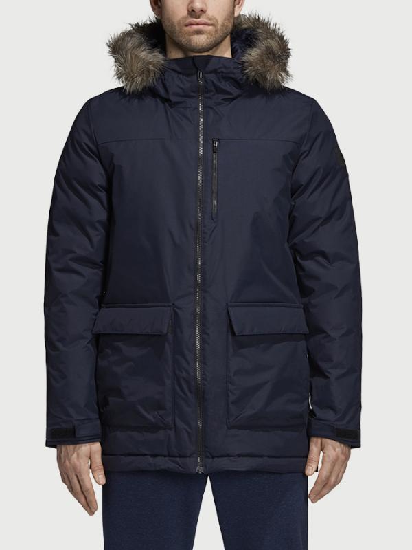 Bunda adidas Performance Xploric Parka Modrá