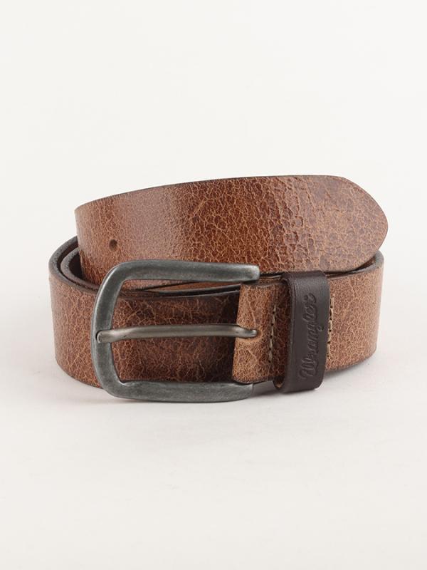 Pásek Wrangler Sioux Belt Brown Hnědá