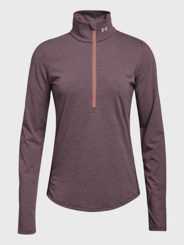 Tričko Under Armour Threadborne Streaker Hlf Zp Červená
