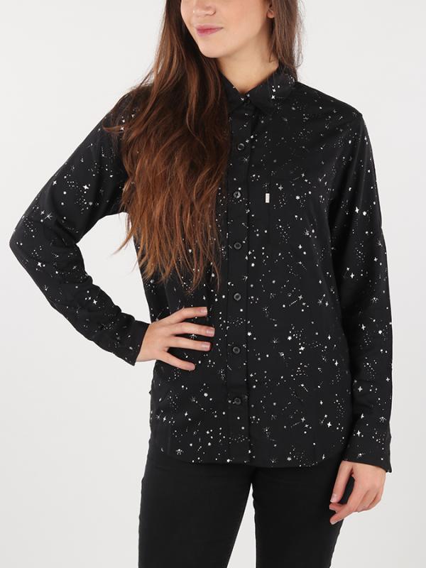 Košile LEVI'S Ultimate Boyfriend Astrology Caviar Pri Modrá