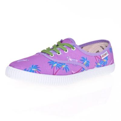 Sneakers - tenisky Victoria Inglesa Estamp Palmeras morado