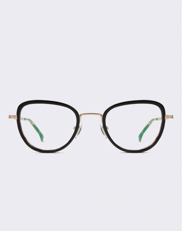 Komono Frankie Black Tortoise White Gold