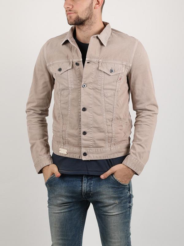 Bunda Replay 9.5 OZ BULL STRETCH DENIM Hnědá