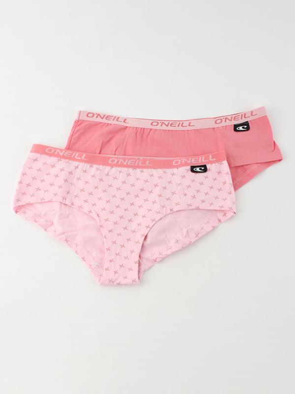 Kalhotky O´Neill Hipster with design 2-pack Růžová