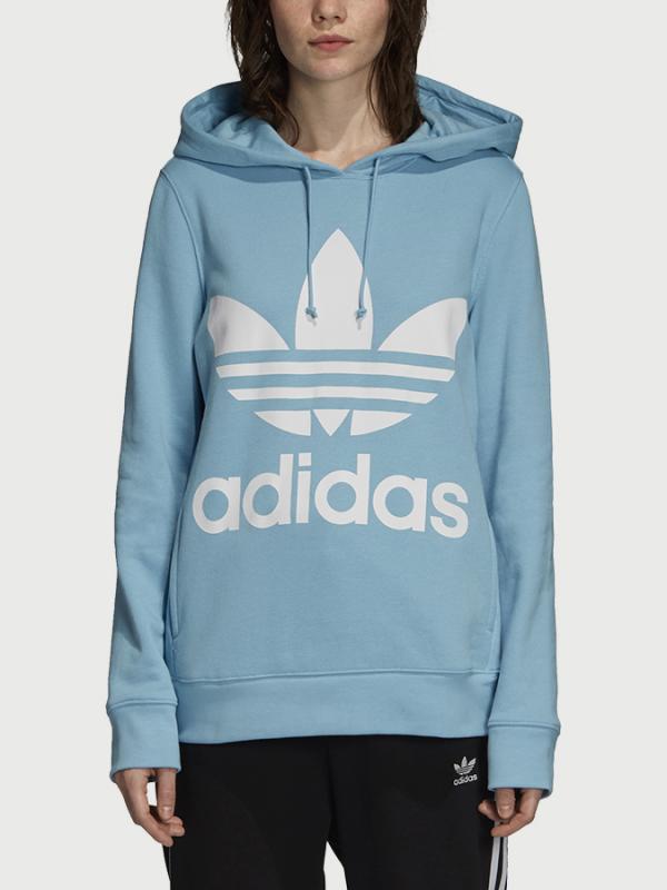 Mikina adidas Originals Trefoil Hoodie Modrá