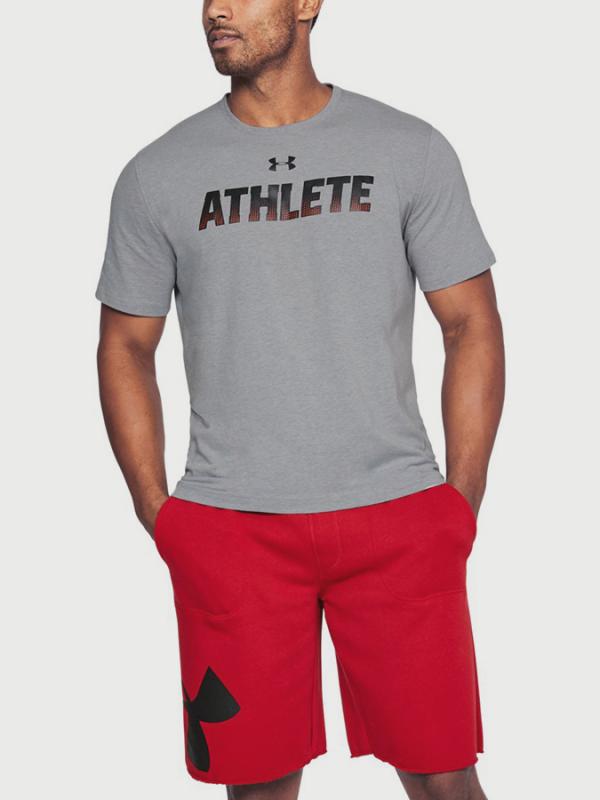 Tričko Under Armour Athlete SS Šedá
