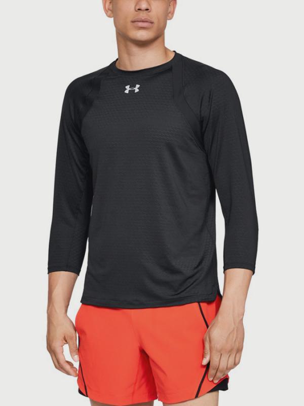 Tričko Under Armour Hexdelta 3/4 Sleeve Černá
