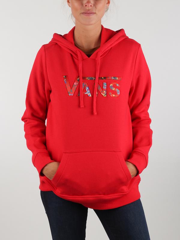 Mikina Vans Wm Outshine Hoodie Racing Red Červená