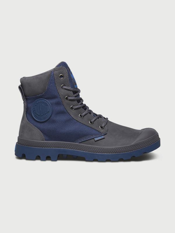 Boty Palladium Pampa Sport Cuff Wpn Rabbit/Dark Denim Šedá