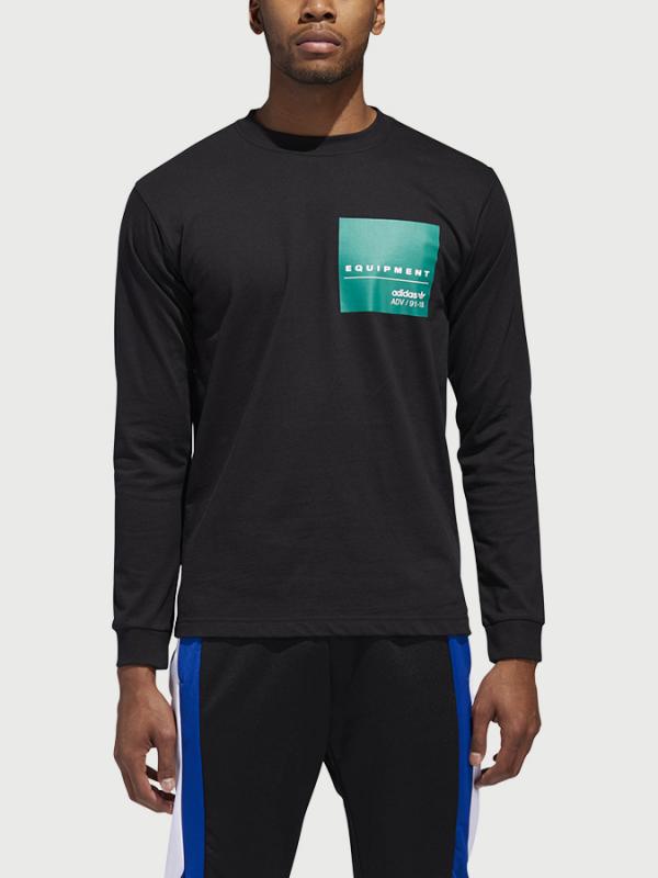 Tričko adidas Originals Eqt L/S Gr Tee Černá