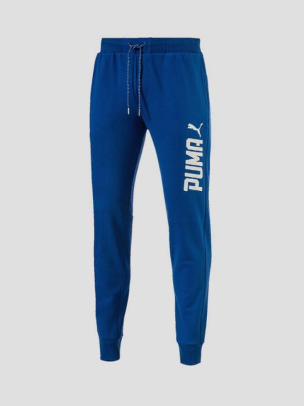 Tepláky Puma STYLE Tec Pants TR cl. Modrá
