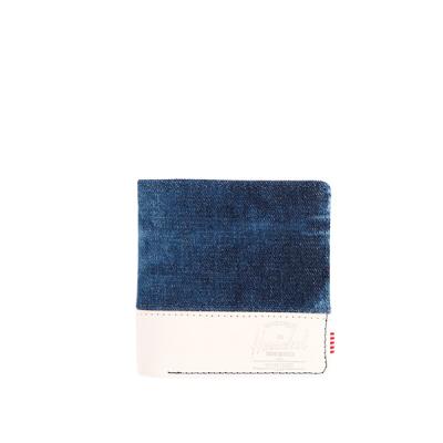Peněženka Herschel Supply Kenny Leather Acid Wash Denim/Natural Leather