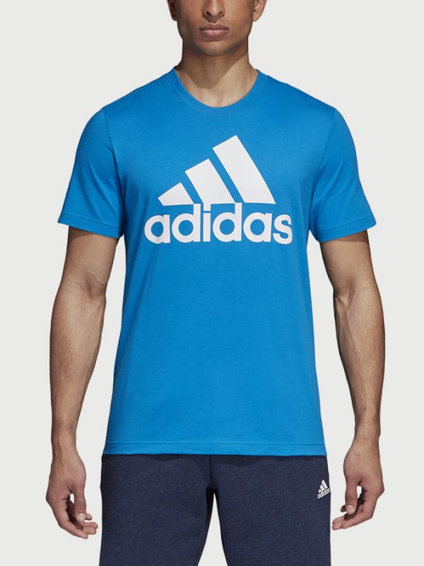 Tričko adidas Performance Ess Linear Tee Modrá