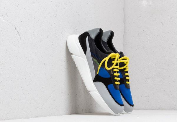 AXEL ARIGATO Genesis Sneaker Multicolored Leather Black/ Blue/ Grey