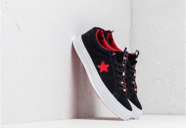 Converse x Hello Kitty One Star OX Black/ Fiery Red/ White
