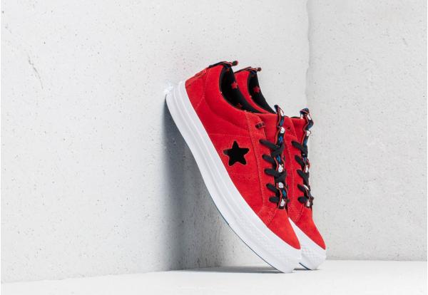 Converse x Hello Kitty One Star OX Fiery Red/ Black/ White