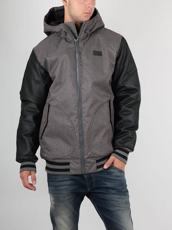 Bunda Vans M Rutherford Ii Gravel-Black Hnědá