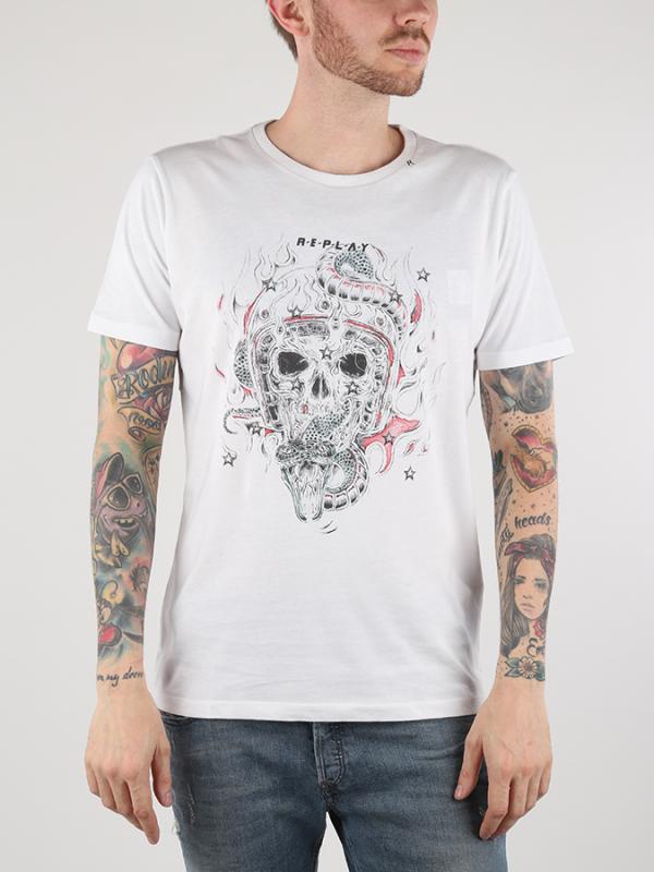 Tričko Replay M3542 T-Shirts Bílá