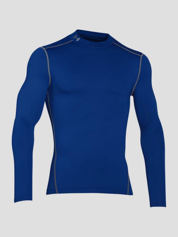 Kompresní tričko Under Armour Cg Mock Modrá
