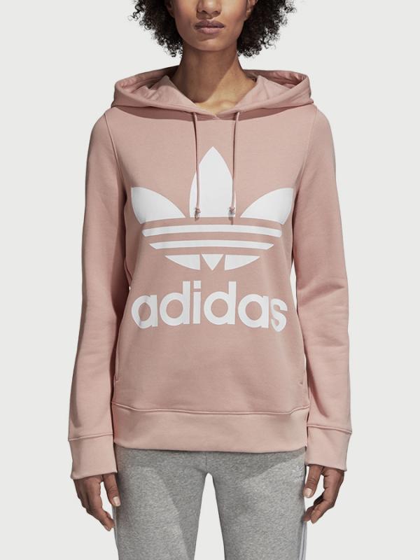 Mikina adidas Originals Trefoil Hoodie Růžová