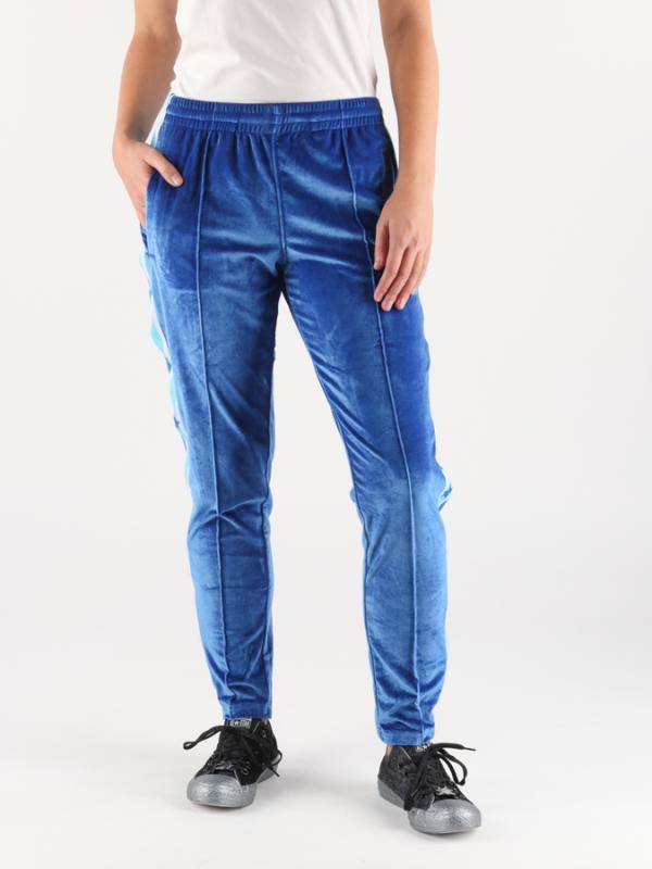 Tepláky Converse Miley Cyrus Velvet Track Pant Modrá