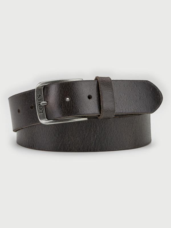Pásek LEVI'S Classic Top Logo Buckle Hnědá