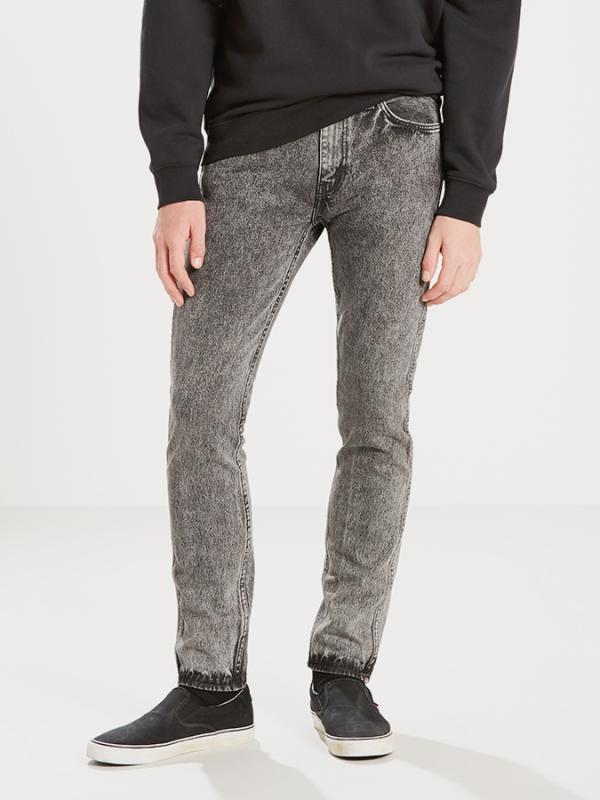 Džíny LEVI'S L8 Slim Taper Peppers L8 Šedá