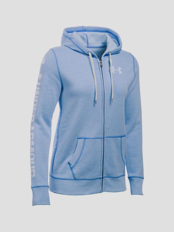 Mikina Under Armour Favorite Fleece Full Zip Modrá