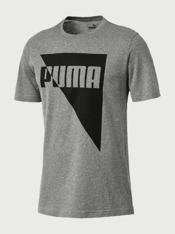 Tričko Puma Brand Graphic Šedá