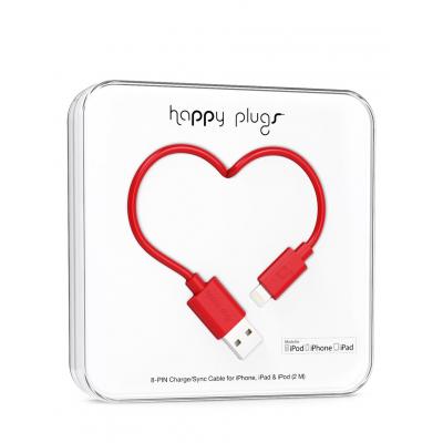 Happy Plugs Lightning to USB Charge/Sync Cable(2.0m) red