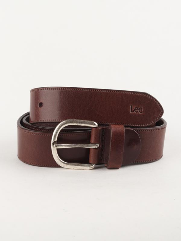 Pásek Lee Belt Dark Brown Hnědá
