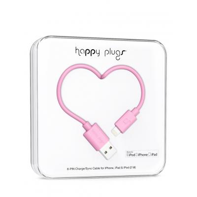 Happy Plugs Lightning to USB Charge/Sync Cable(2.0m) Pink