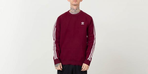 adidas Originals Knit Crewneck Maroon