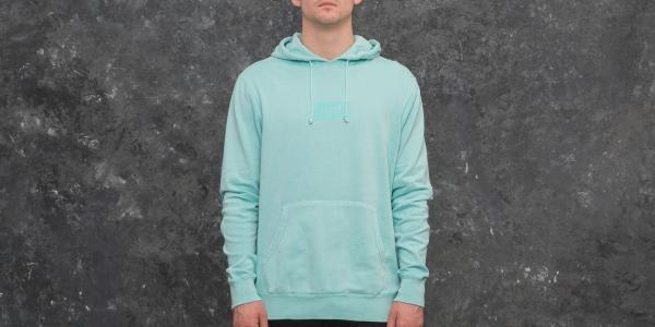 HUF Bar Logo Overdyed Pullover Hoodie Aqua