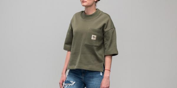 Stüssy Juno Boxy Mock Neck Olive