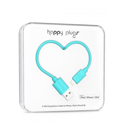 Happy Plugs Lightning to USB Charge/Sync Cable(2.0m) Turquiose