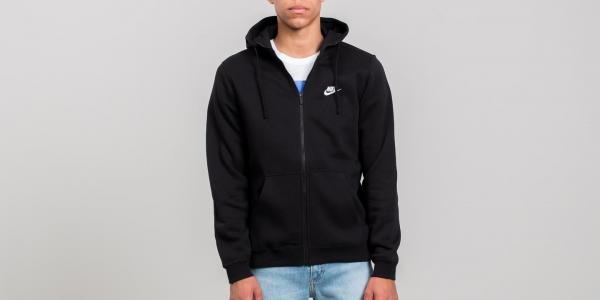 Nike Sportswear Full Zip Hoodie Black/ Black/ White