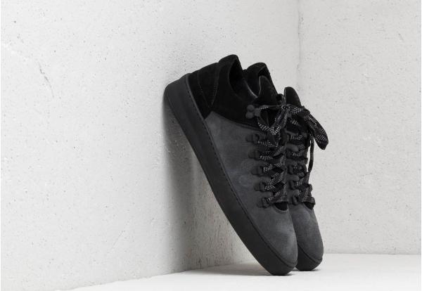 Filling Pieces Mountain Cut Plain Cape Suede Black
