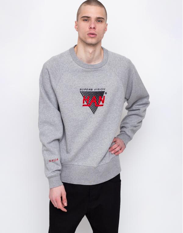 Han Kjøbenhavn Bulky Crew Grey Melange M
