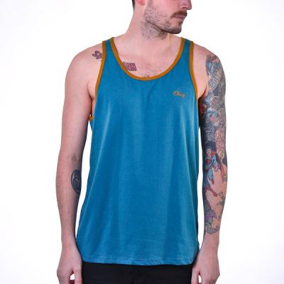 Tílko Obey Lightweight Script Tank mallard blue