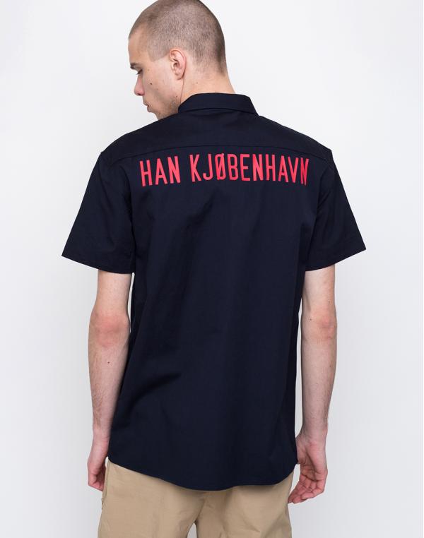 Han Kjøbenhavn Mist Shirt Navy Canvas M