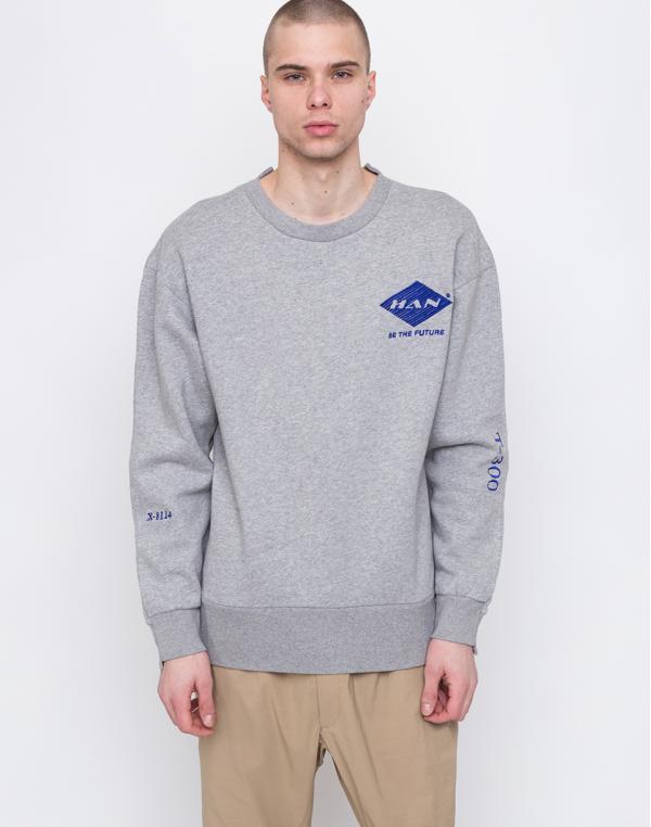 Han Kjøbenhavn Off Crew Grey Melange M