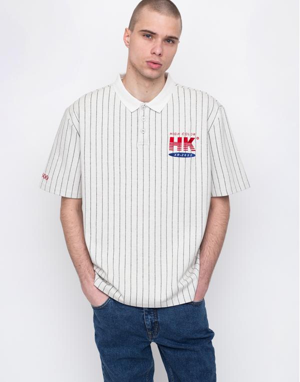 Han Kjøbenhavn Polo Tee Pinstripe White L