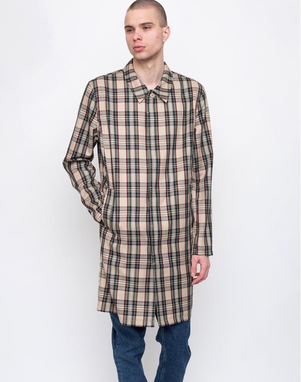 Han Kjøbenhavn Arne Trench Sand Tartan XL