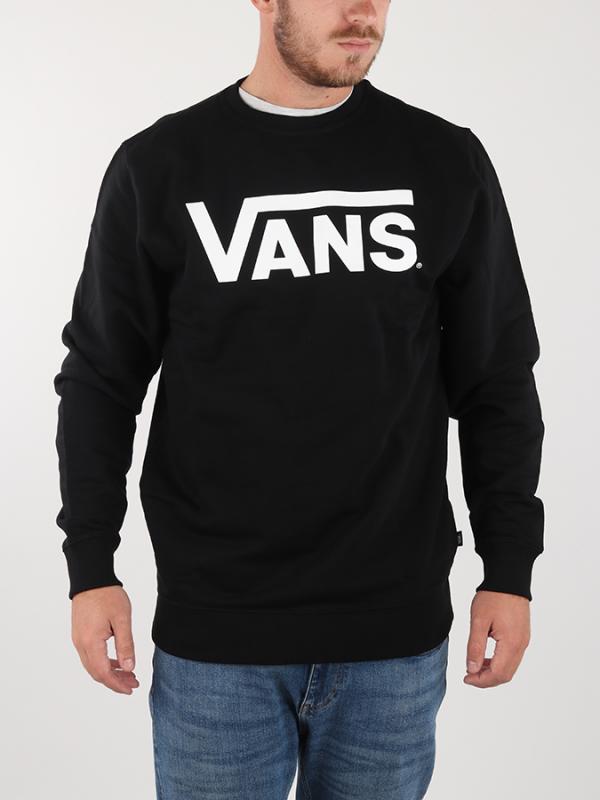 Mikina Vans MN Vans Classic Crew Black/White Černá